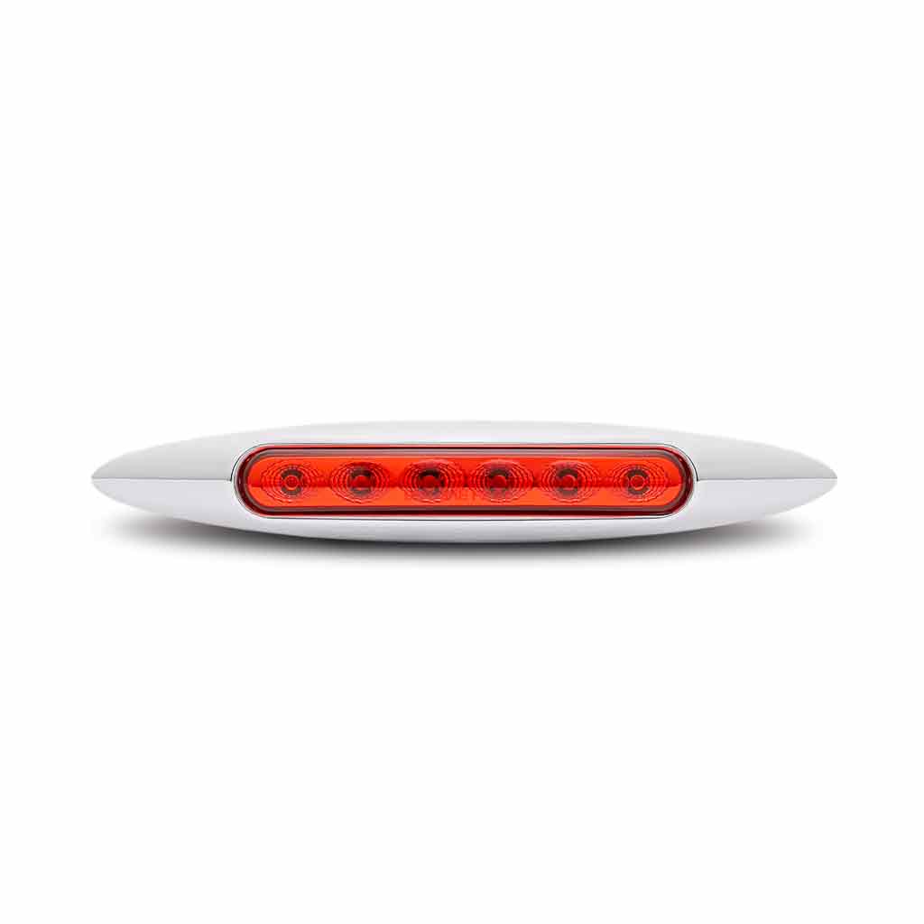 6″ Red Marker Slim LED Light – 6 Diodes
