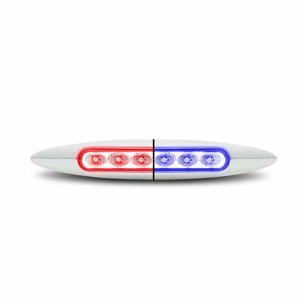 6″ Red Marker to Blue Auxiliary Slim LED Light – 6 Diodes