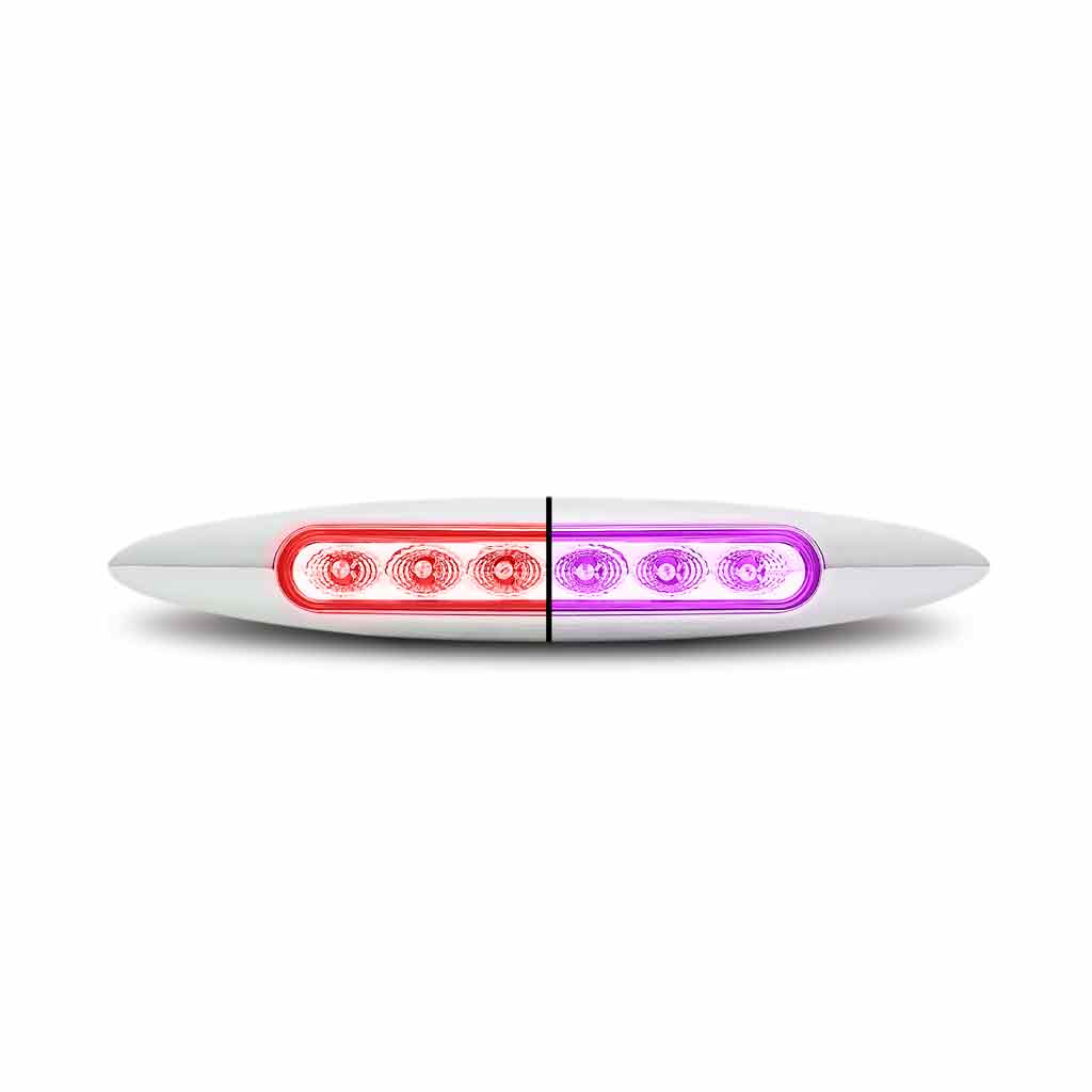 6″ Red Marker to Purple Auxiliary Slim LED Light – 6 Diodes