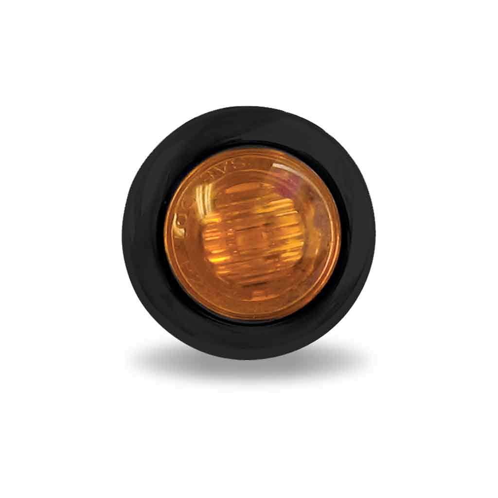 3/4″ Amber Marker Round LED Light – 3 Diodes | Grommet Only