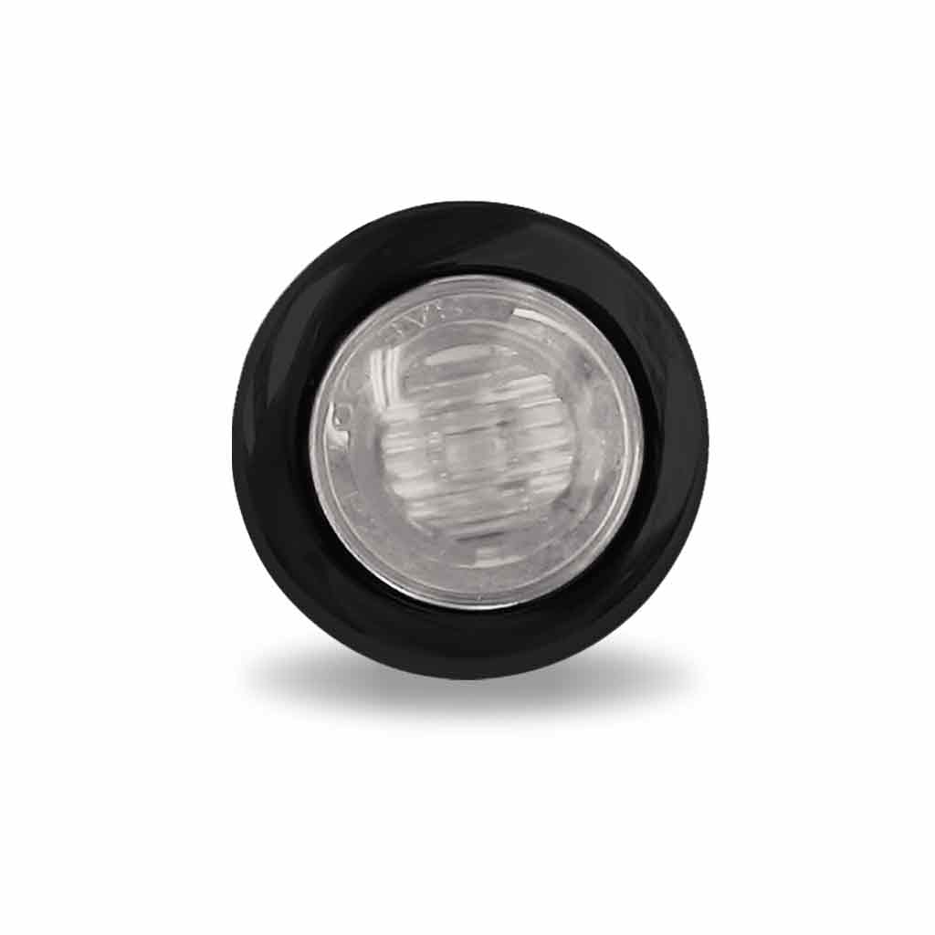3/4″ Clear Red Marker Round LED Light – 3 Diodes | Grommet Only