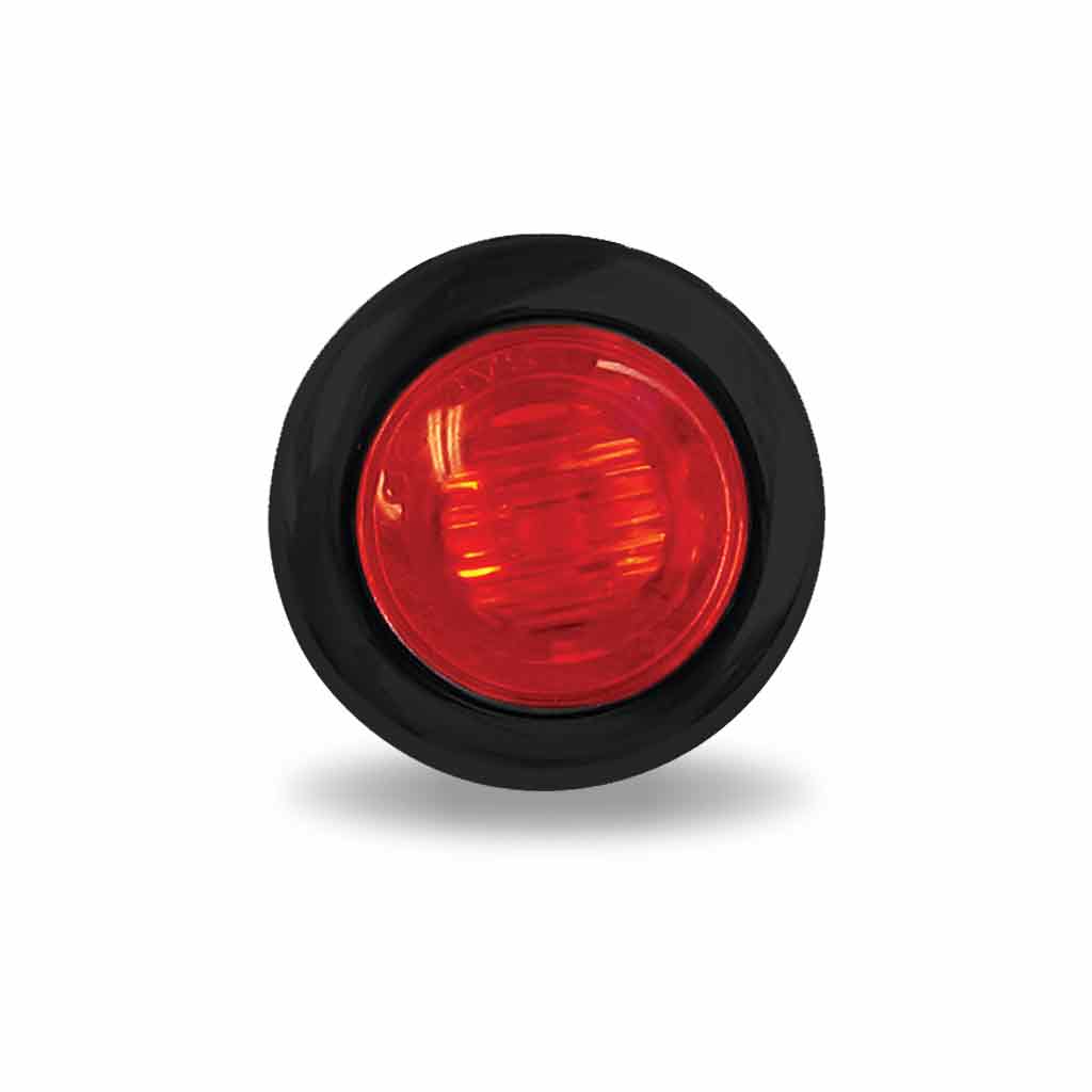 3/4″ Red Marker Round LED Light – 3 Diodes | Grommet Only