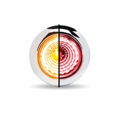 3/4″ Amber Marker to Red Auxiliary Round Reflector LED Light – 1 Diode
