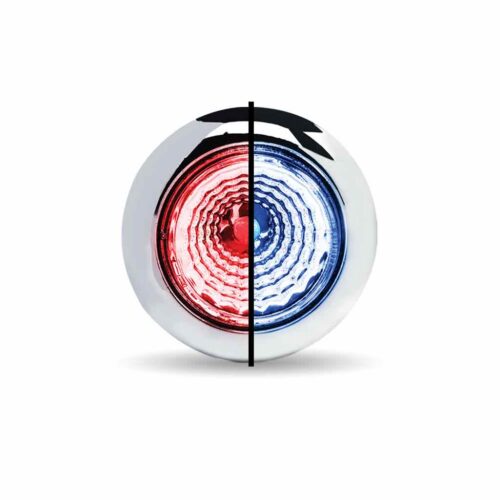 3/4″ Red Marker to Blue Auxiliary Round Reflector LED Light – 1 Diode