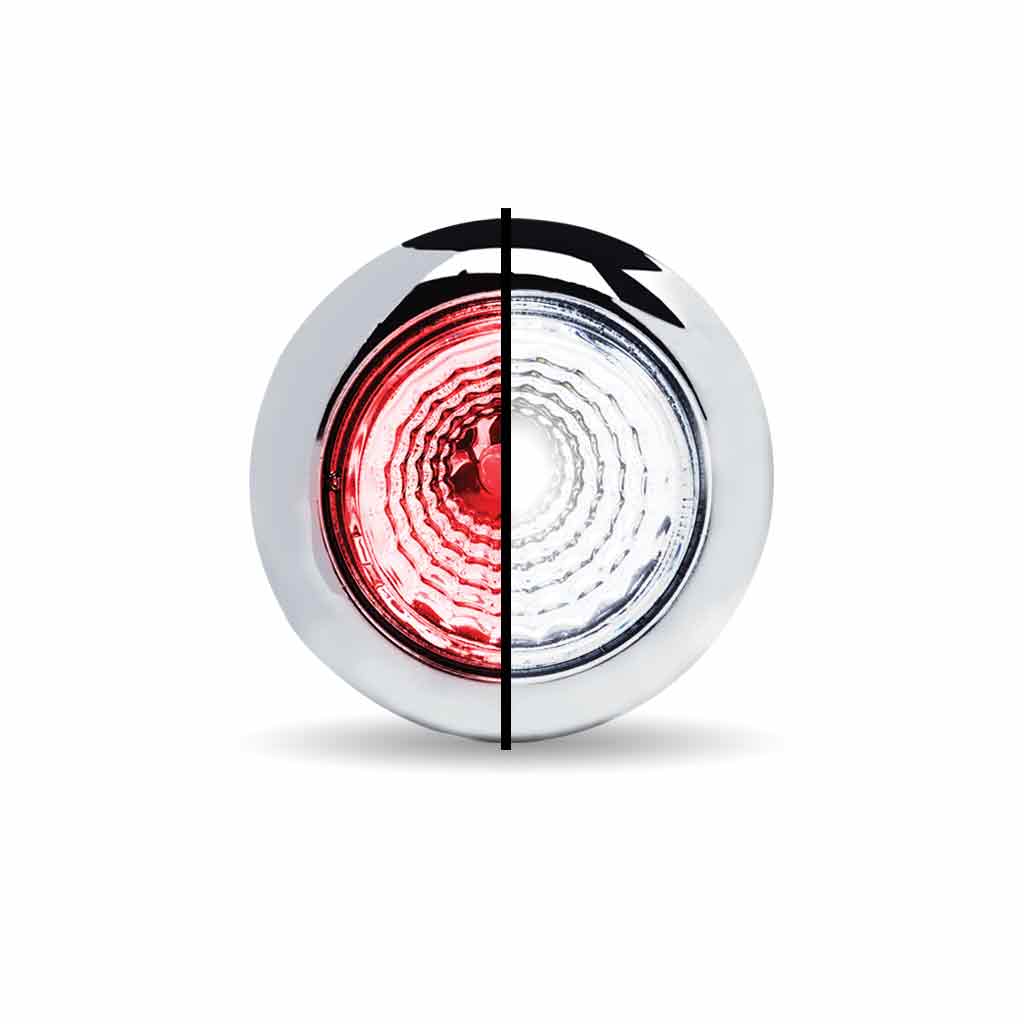 3/4″ Red Marker to White Auxiliary Round Reflector LED Light – 1 Diode