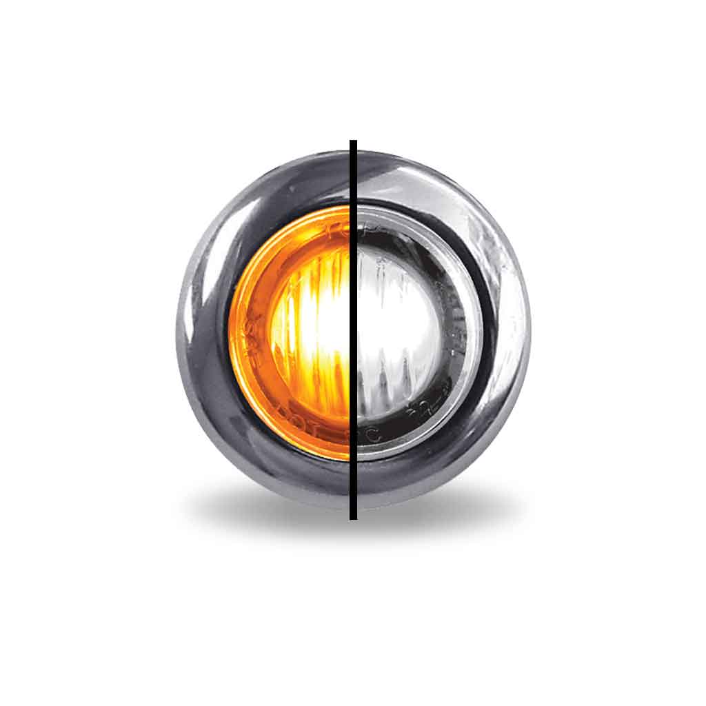 3/4″ Dual Revolution Amber Marker to White Auxiliary LED Light – 2 Diodes