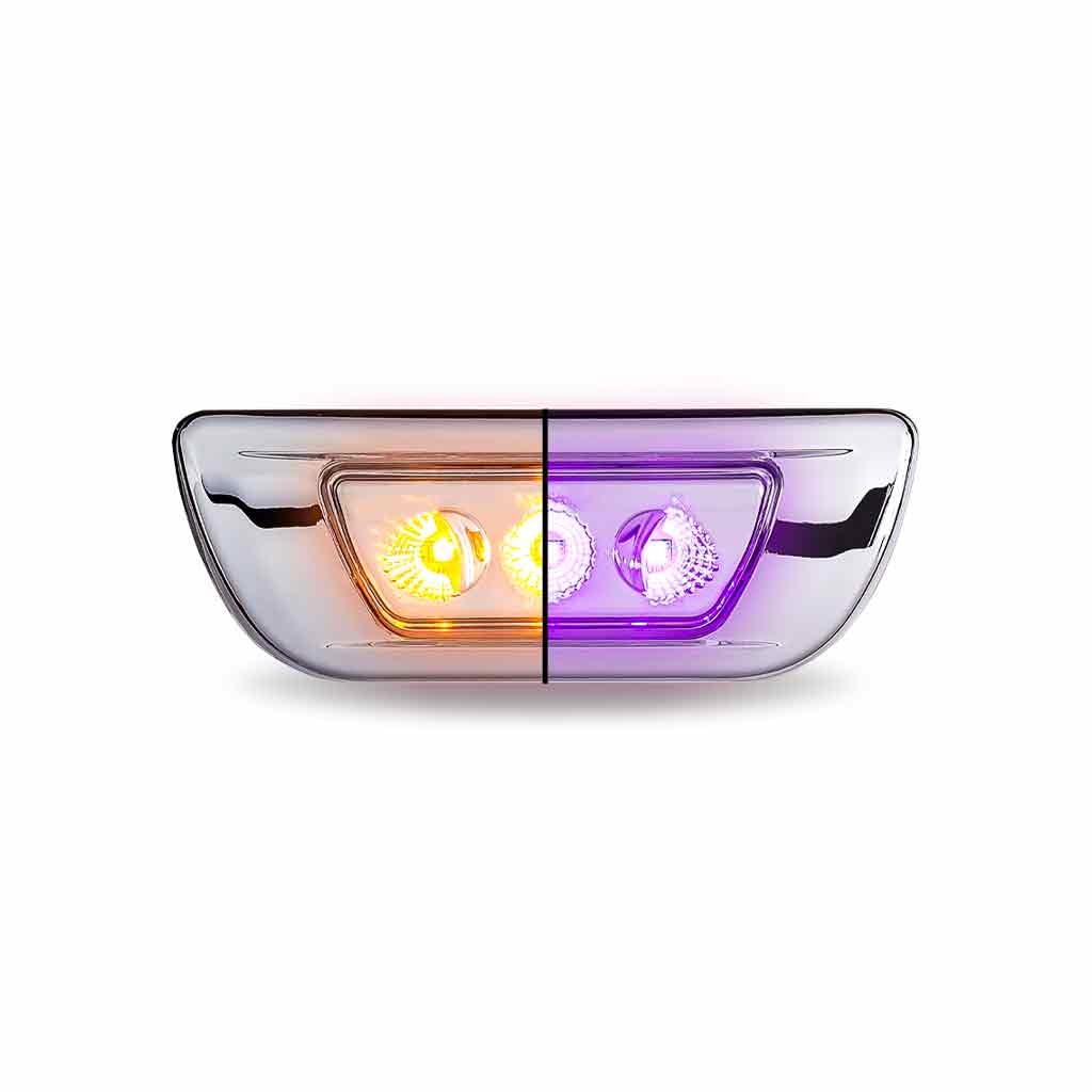 Amber Turn & Marker to Purple Auxiliary Kenworth/Peterbilt LED Cab Light – 3 Diodes