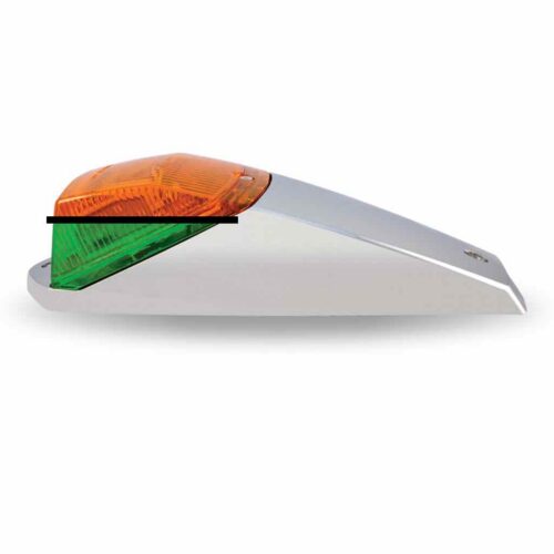 Amber Marker to Green Auxiliary Square Cab LED Light with Housing – 42 Diodes