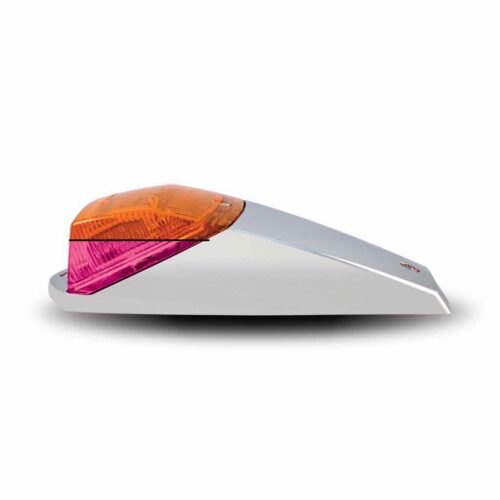 Amber Marker to Pink Auxiliary Square Cab LED Light with Housing – 42 Diodes