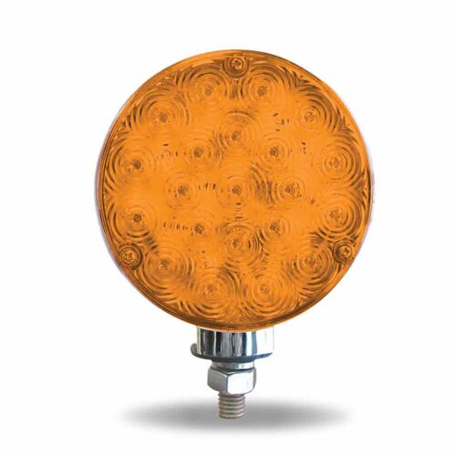 Amber/Red Turn Signal & Marker Super Value Double Face Round LED Light – 42 Diodes