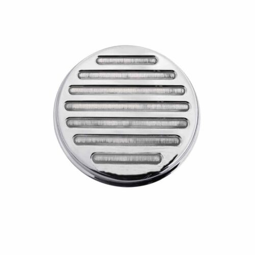 4″ Clear Red Stop, Turn & Tail Round Flatline LED Light – 49 Diodes
