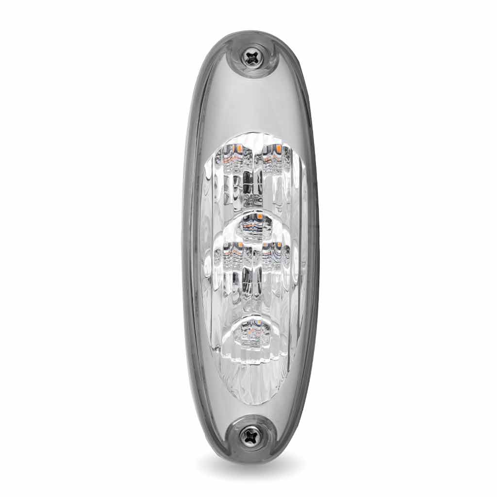 FTL. Clear Amber Clearance Marker LED Light – 6 Diodes