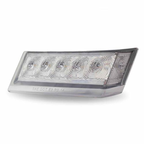 FTL. Clear Amber Side Turn & Clearance Marker w/ Underglow LED Light – Driver | 6 Diodes