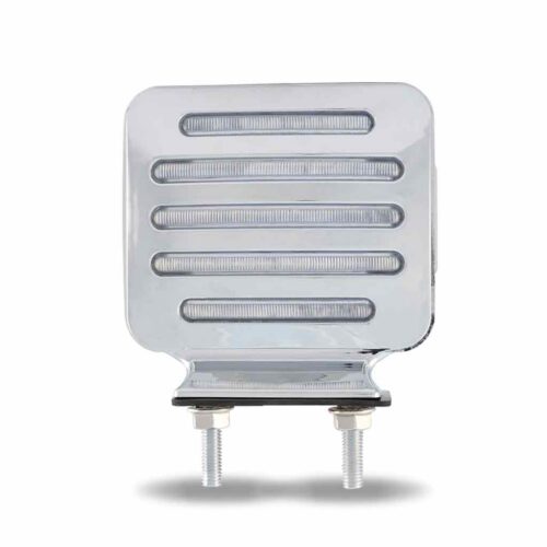 Clear Amber/Red Turn & Marker Double Face Square Flatline LED Light – 80 Diodes