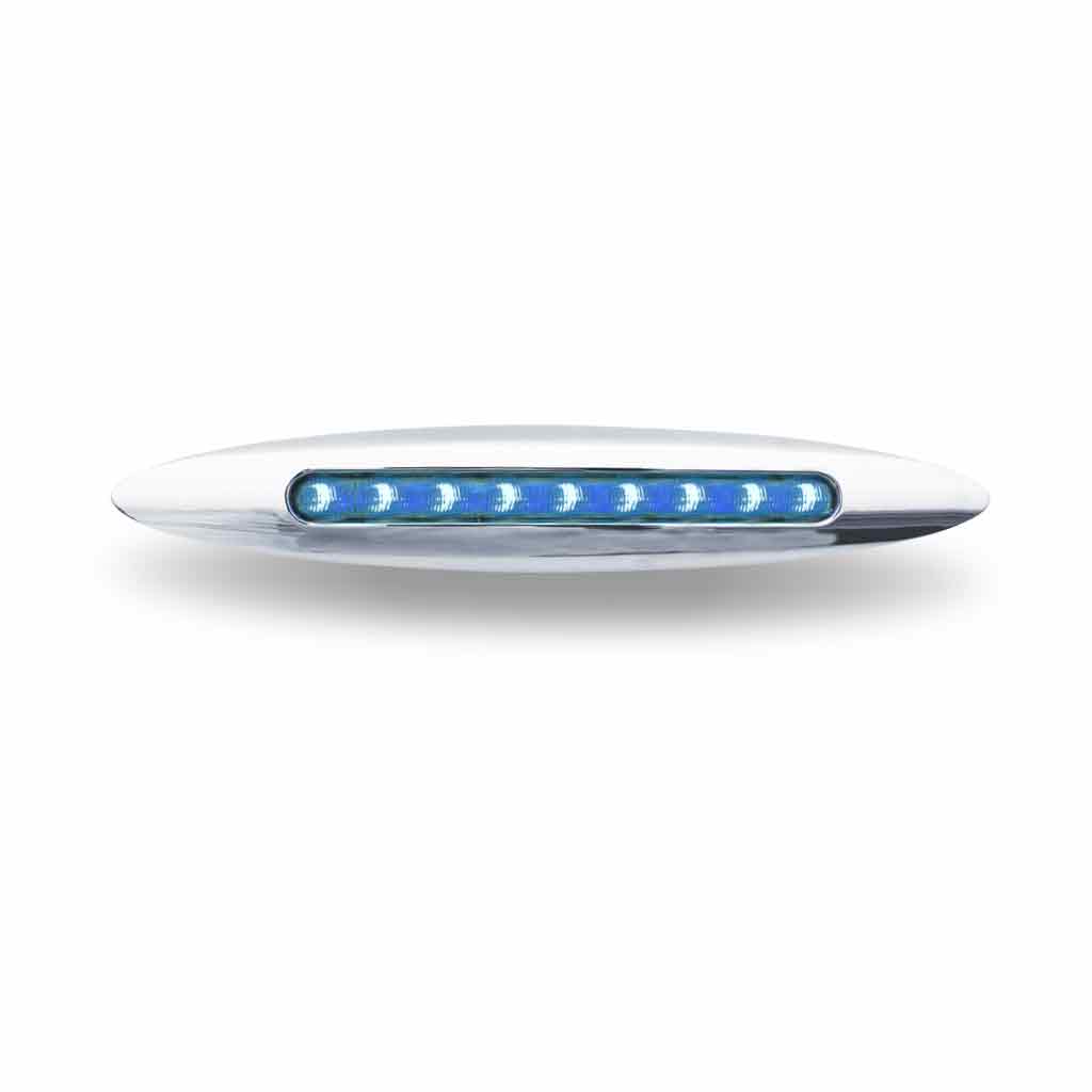 6″ Amber Marker to Blue Auxiliary Slim Flatline LED Light – 9 Diodes - Image 4