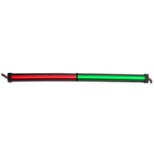 12″ Clear Red to Green Auxiliary Center Glow Strip LED Light – 60 Diodes