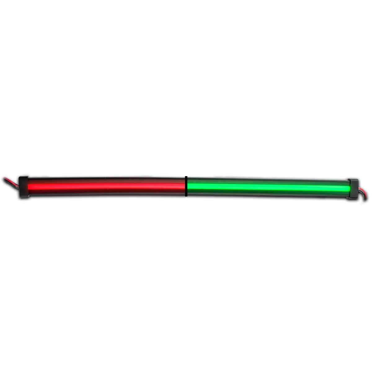 12″ Clear Red to Green Auxiliary Center Glow Strip LED Light – 60 Diodes