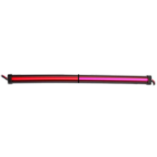 12″ Clear Red to Pink Auxiliary Center Glow Strip LED Light – 60 Diodes
