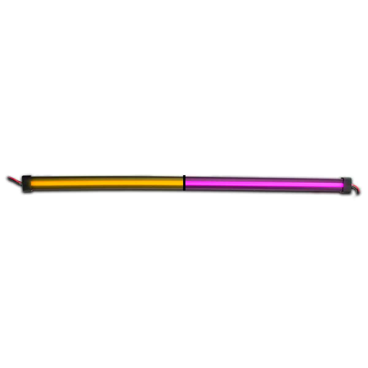 24″ Clear Amber to Purple Auxiliary Center Glow Strip LED Light – 120 Diodes