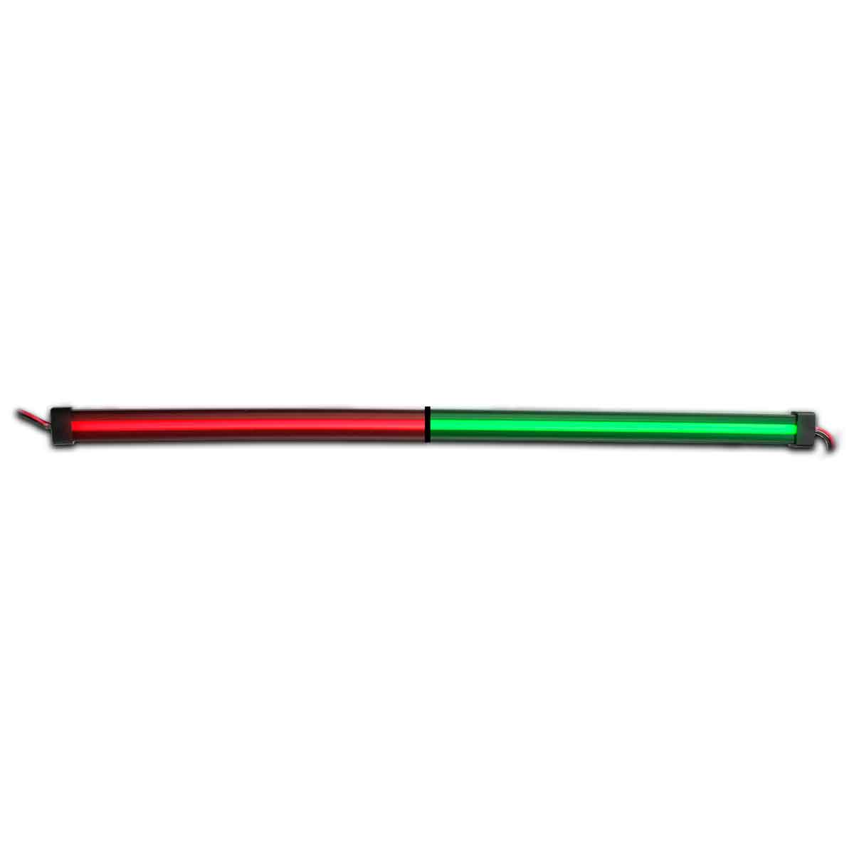 24″ Clear Red to Green Auxiliary Center Glow Strip LED Light – 120 Diodes