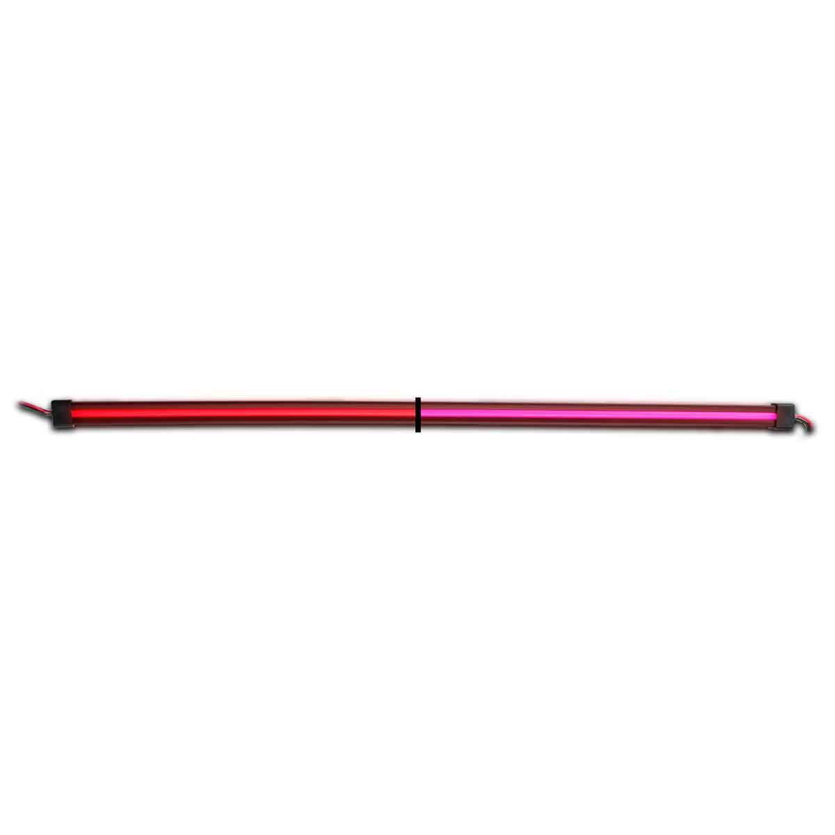 48″ Clear Red to Pink Auxiliary Center Glow Strip LED Light – 240 Diodes