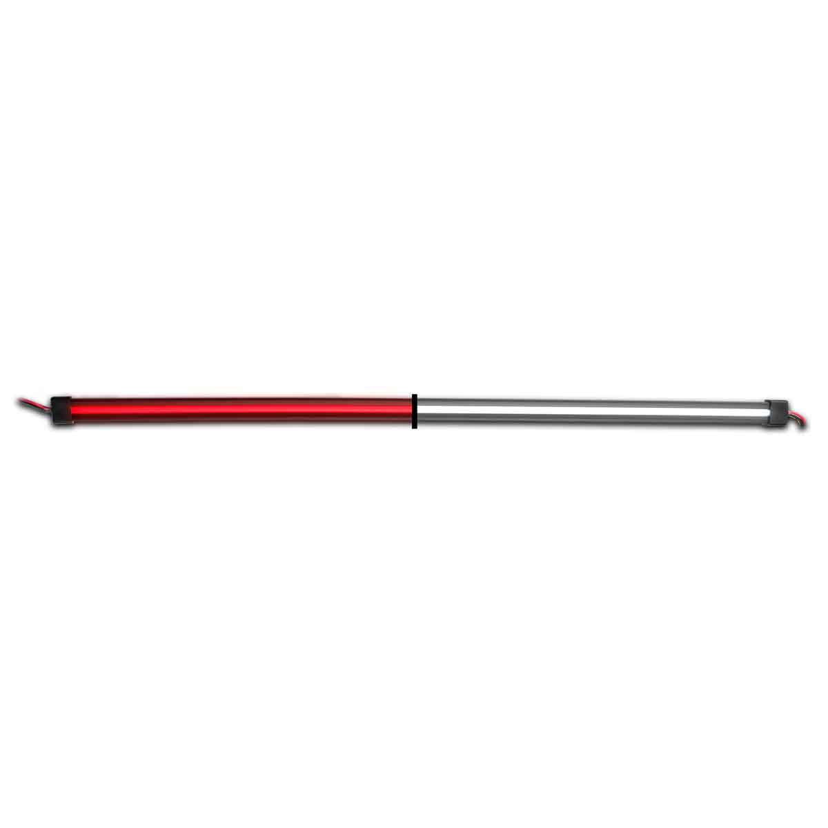 48″ Clear Red to White Auxiliary Center Glow Strip LED Light – 240 Diodes