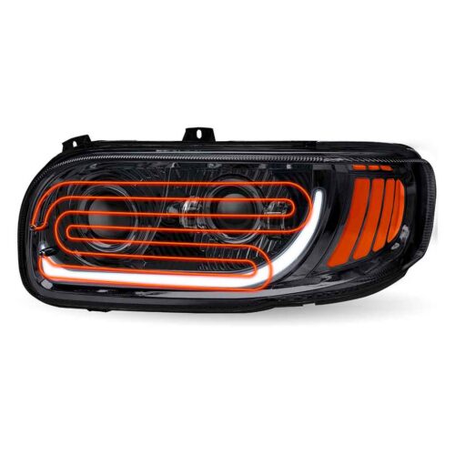 PB. 389/388/367/567 Heated LED Projector Headlight Assembly – Black (Driver Side)