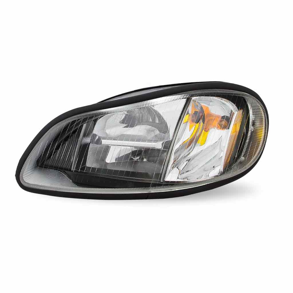 FTL. M2/C2 LED Reflector Headlight Assembly with Side Marker – Black (Driver Side)