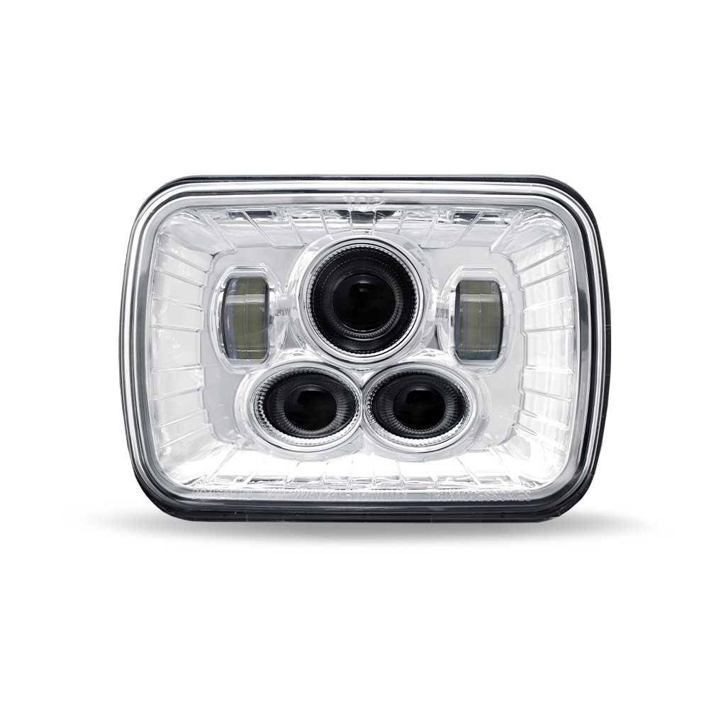 5″ x 7″ LED Projector Headlight – Combination High & Low Beam | 4000 Lumens