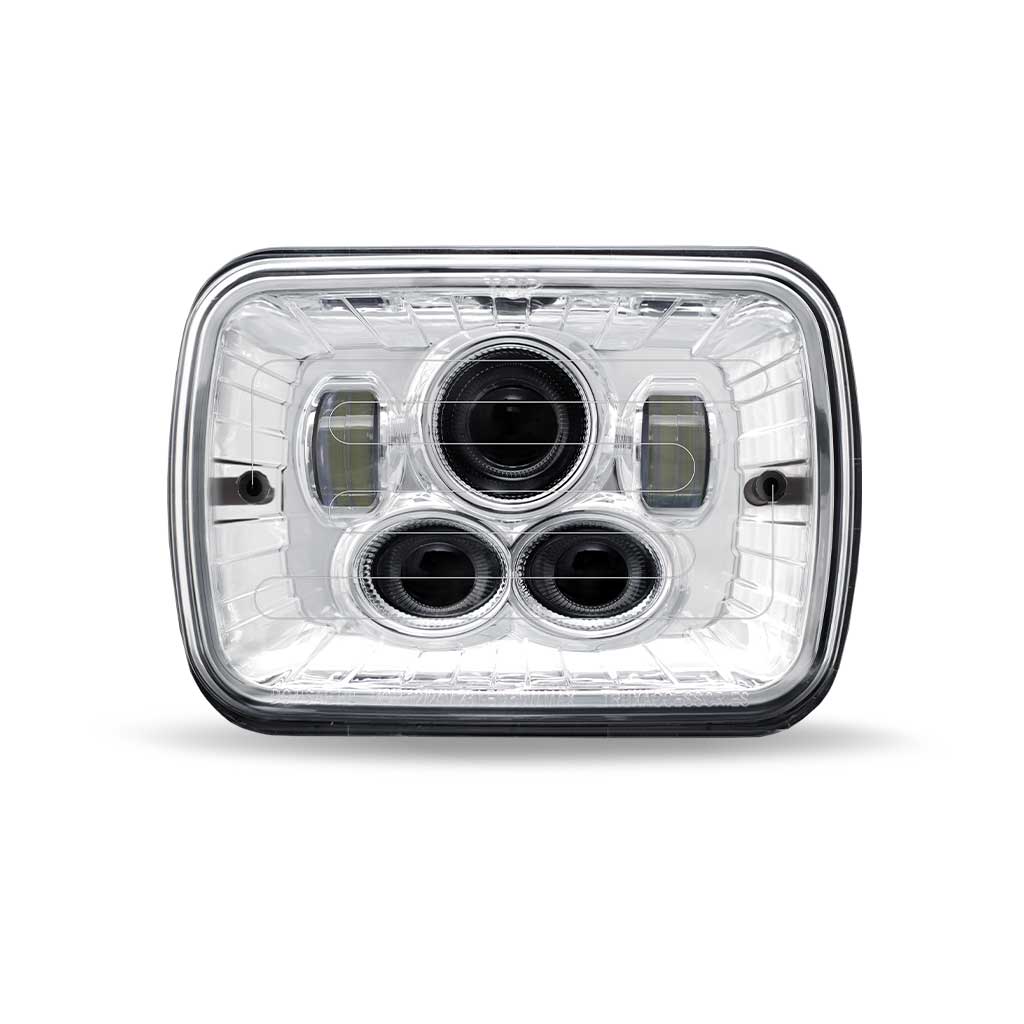 5″ x 7″ Heated LED Projector Headlight – Combination High & Low Beam | 4000 Lumens