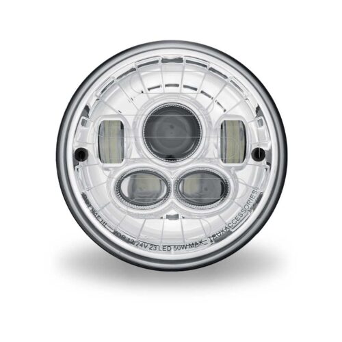 7″ Heated LED Projector Headlight – Combination High & Low Beam | 6200 Lumens