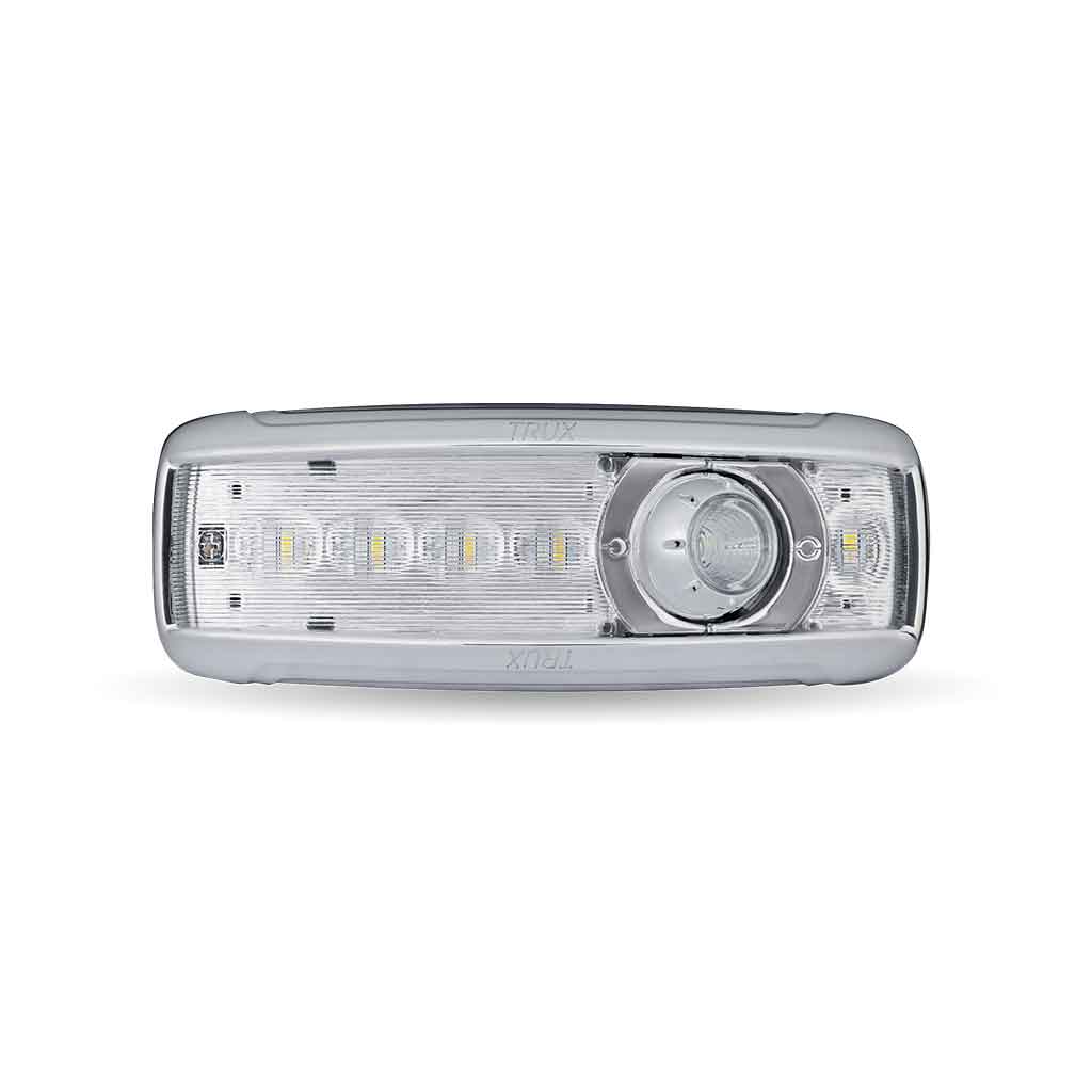 LED Interior Projector Dome & Map 7-Color Cab Light for Kenworth – Chrome