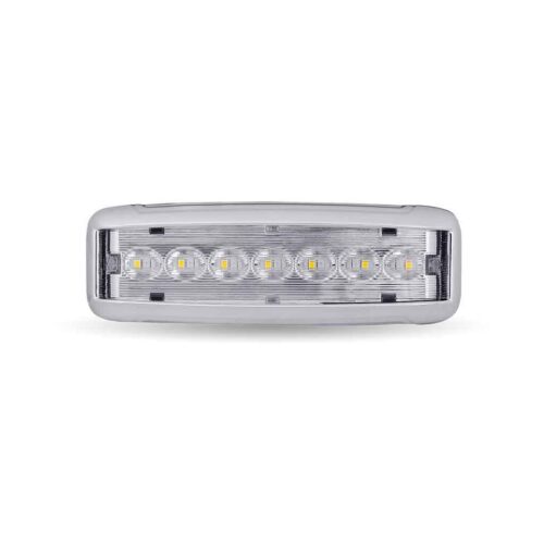 LED Interior Projector Dome 7-Color Cab & Sleeper Light for Kenworth & Peterbilt – Chrome