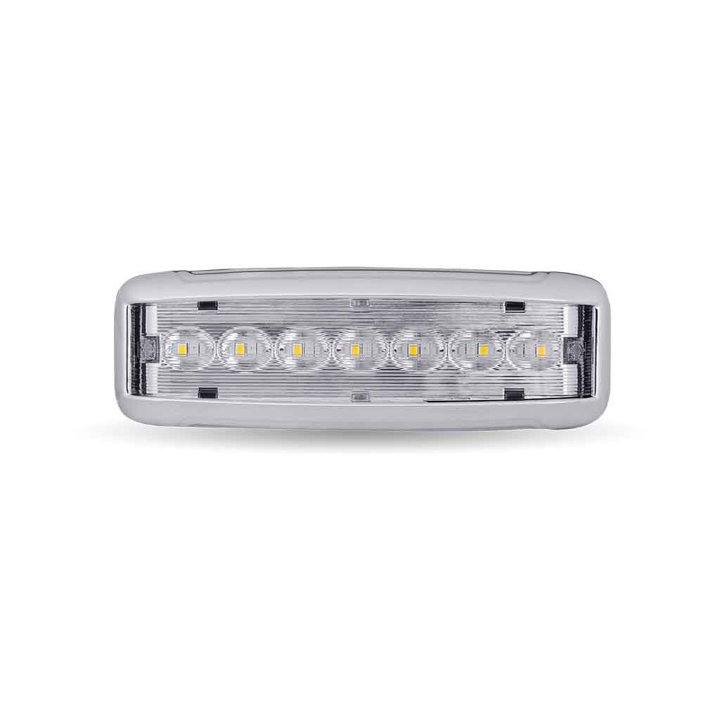 LED Interior Projector Dome 7-Color Cab & Sleeper Light for Kenworth & Peterbilt – Chrome