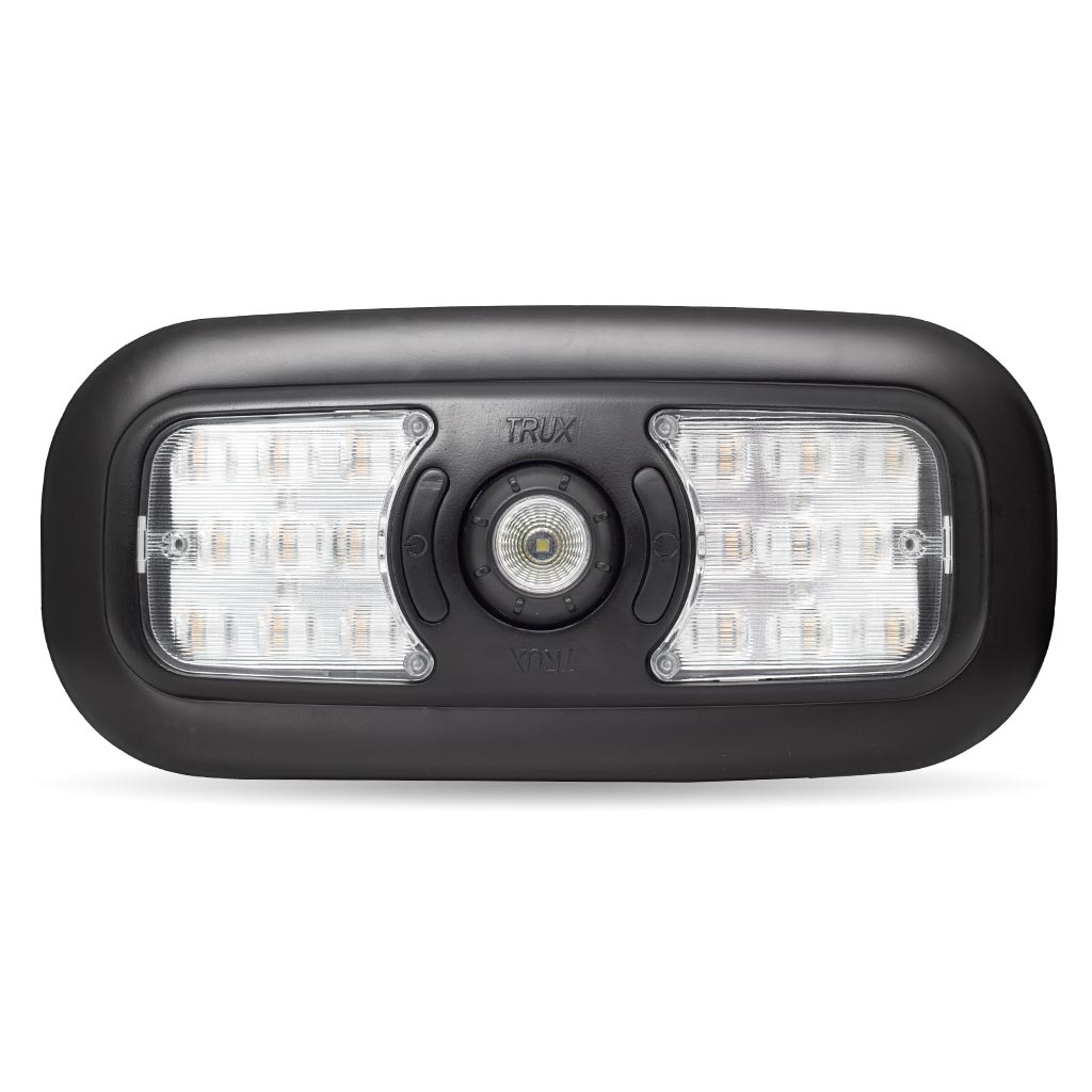 LED Interior Projector Dome & Map 7-Color Cab Light for Peterbilt – Black