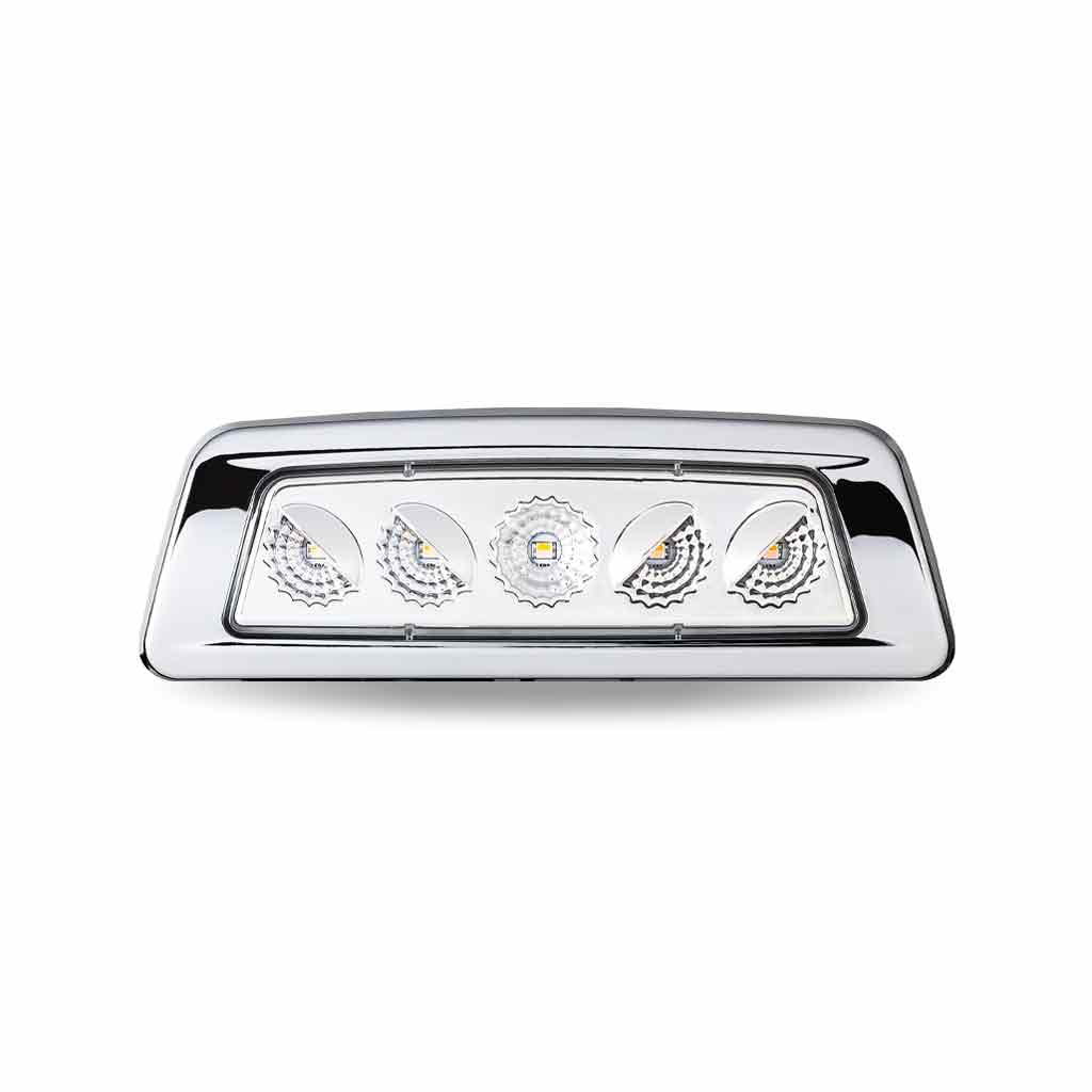 Amber Turn & Marker to Green Auxiliary Kenworth/Peterbilt LED Fender Light – 5 Diodes | Driver Side - Image 2