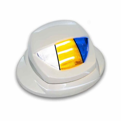 White Courtesy & Amber/Blue Marker Auxiliary Mini Step LED – KW OE Plug