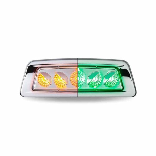 Amber Turn & Marker to Green Auxiliary Kenworth/Peterbilt LED Fender Light – 5 Diodes | Passenger Side