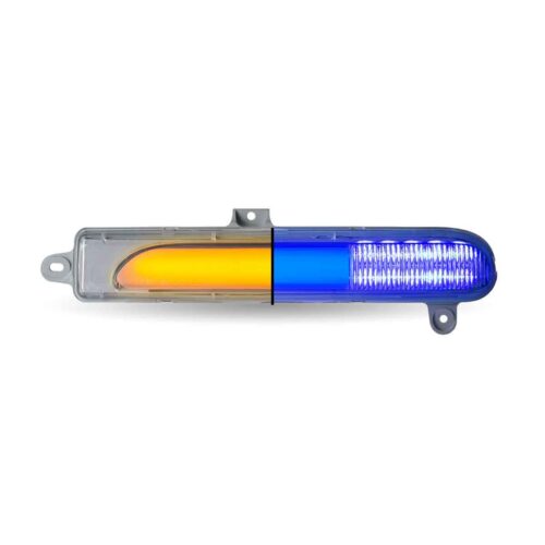 Amber Turn/Sequential & Marker to Blue Auxiliary Peterbilt Headlight Turn Signal LED Light – Driver Side | 25 Diodes
