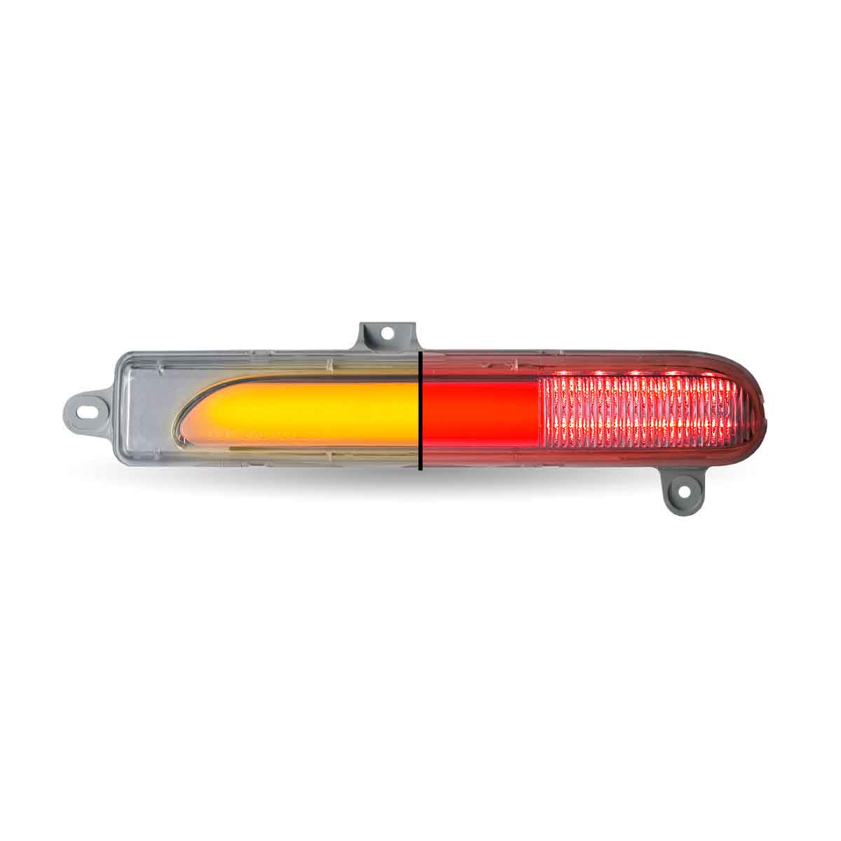 Amber Turn/Sequential & Marker to Red Auxiliary Peterbilt Headlight Turn Signal LED Light – Driver Side | 25 Diodes