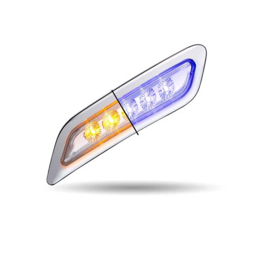 Amber Turn & Marker to Blue Auxiliary Peterbilt LED Door Light – 5 Diodes | Passenger Side
