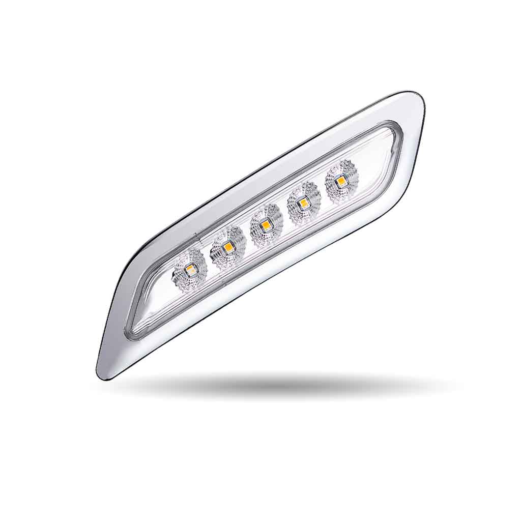Amber Turn & Marker to Blue Auxiliary Peterbilt LED Door Light – 5 Diodes | Passenger Side - Image 2