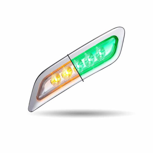 Amber Turn & Marker to Green Auxiliary Peterbilt LED Door Light – 5 Diodes | Passenger Side