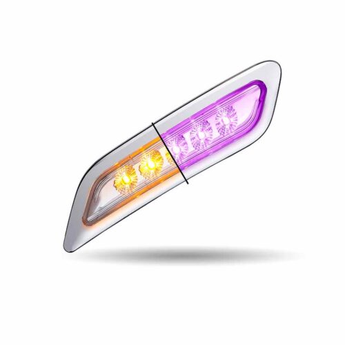 Amber Turn & Marker to Purple Auxiliary Peterbilt LED Door Light – 5 Diodes | Passenger Side