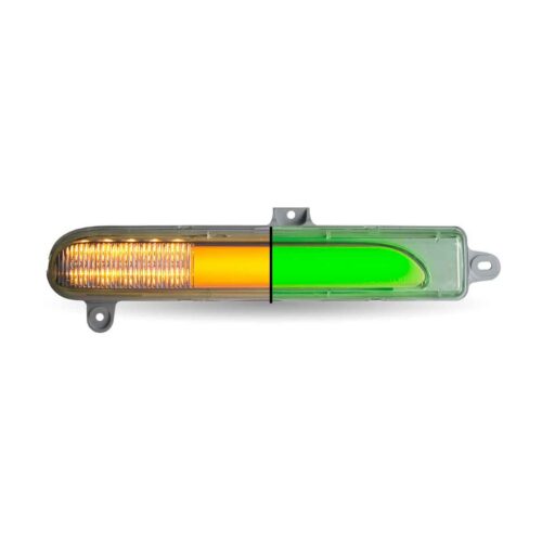 Amber Turn/Sequential & Marker to Green Auxiliary Peterbilt Headlight Turn Signal LED Light – Passenger Side | 25 Diodes