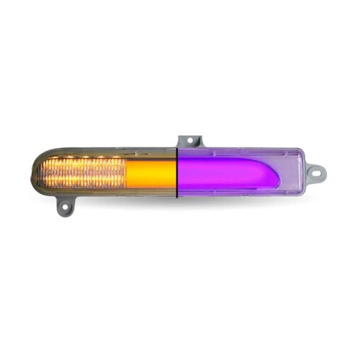 Amber Turn/Sequential & Marker to Purple Auxiliary Peterbilt Headlight Turn Signal LED Light – Passenger Side | 25 Diodes