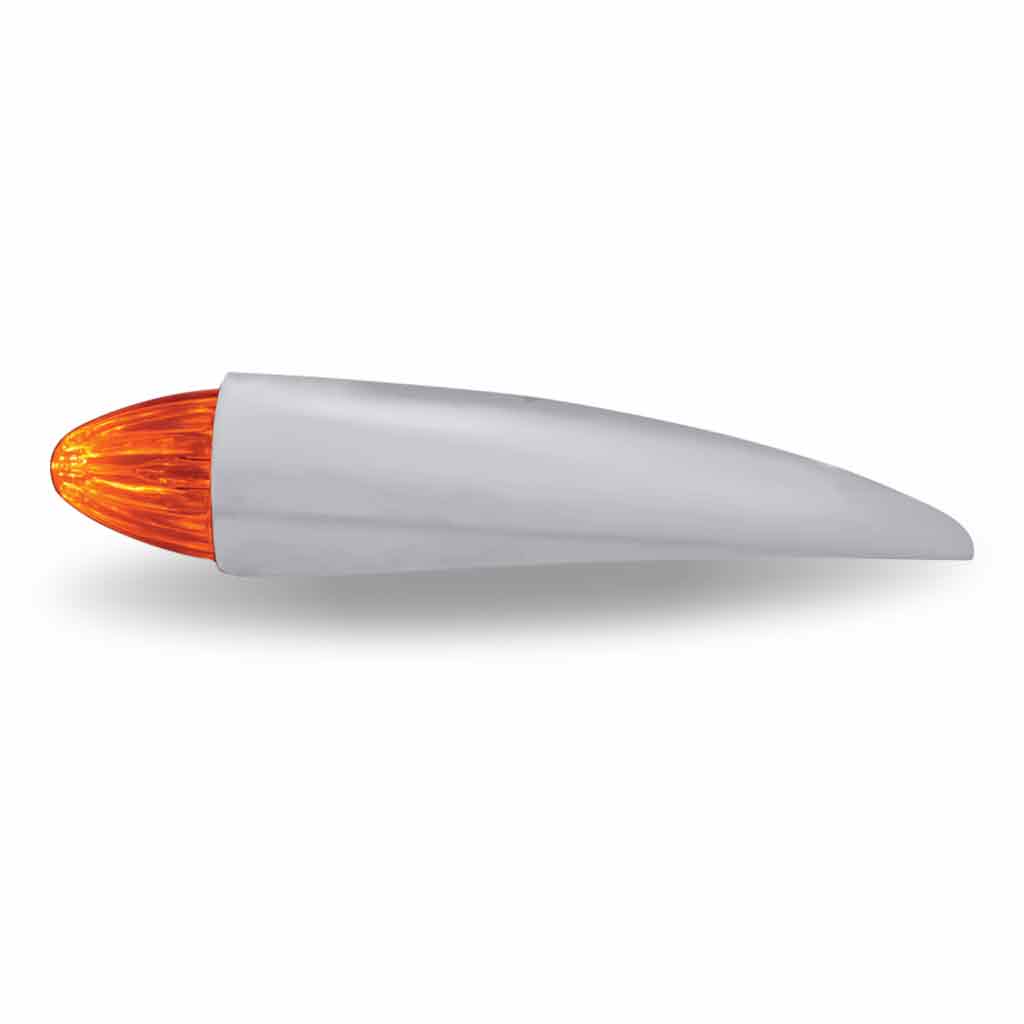 Amber Marker “Bullet” Style Cab LED Light with Housing – 19 Diodes