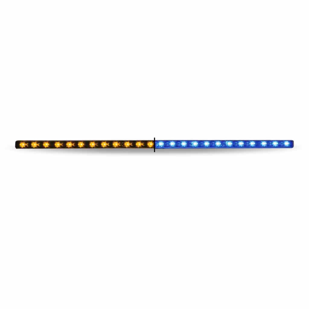 17″ Amber Marker to Blue Auxiliary Undermount Dual LED Light – 24 Diodes