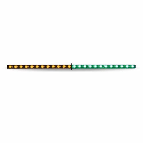 17″ Amber Marker to Green Auxiliary Undermount Dual LED Light – 24 Diodes