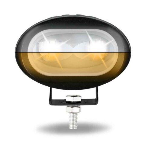 Dual Color Series White/Amber LED Heavy Duty Work Lamp with Dual Color Function – Spot Beam | 1000 Lumens